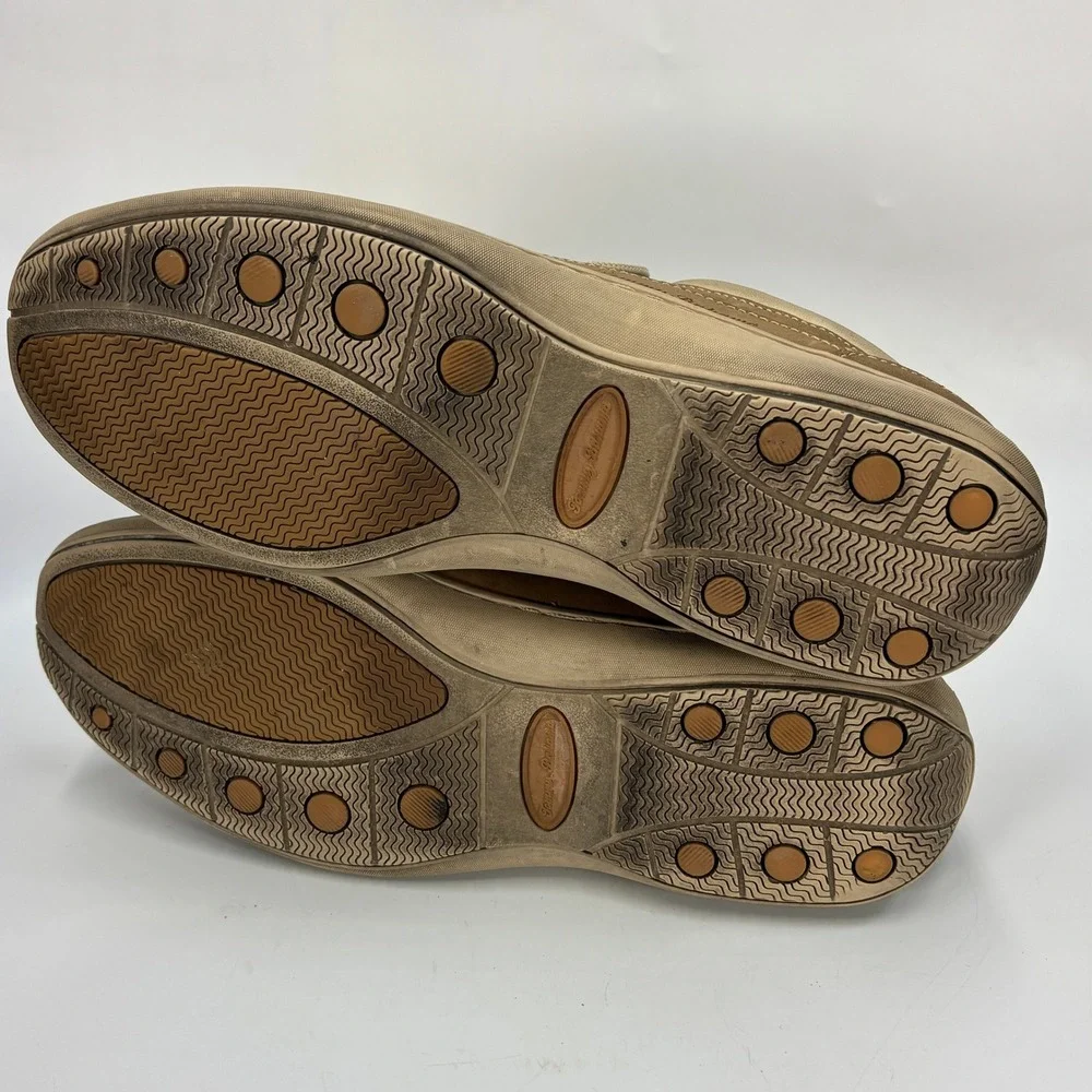 Tommy Bahama Men's 10M TB474 Almond Brown Leather Lace Up Casual Oxford Shoes